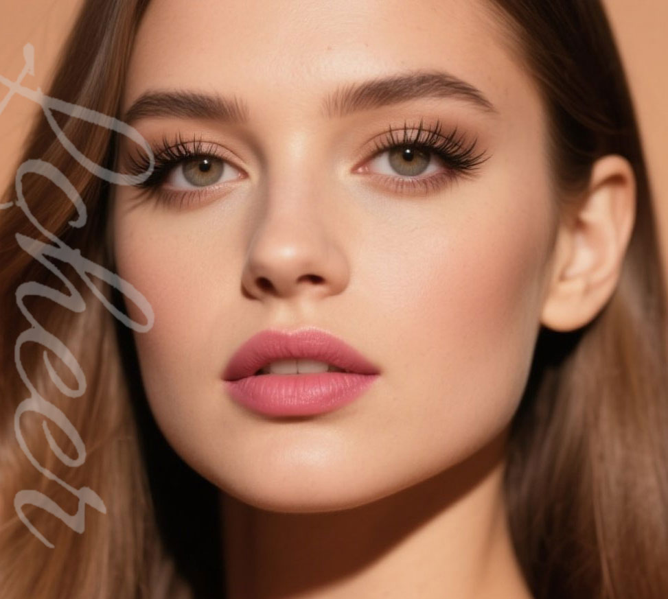 Soft PBT natural lashes for an understated cat-eye