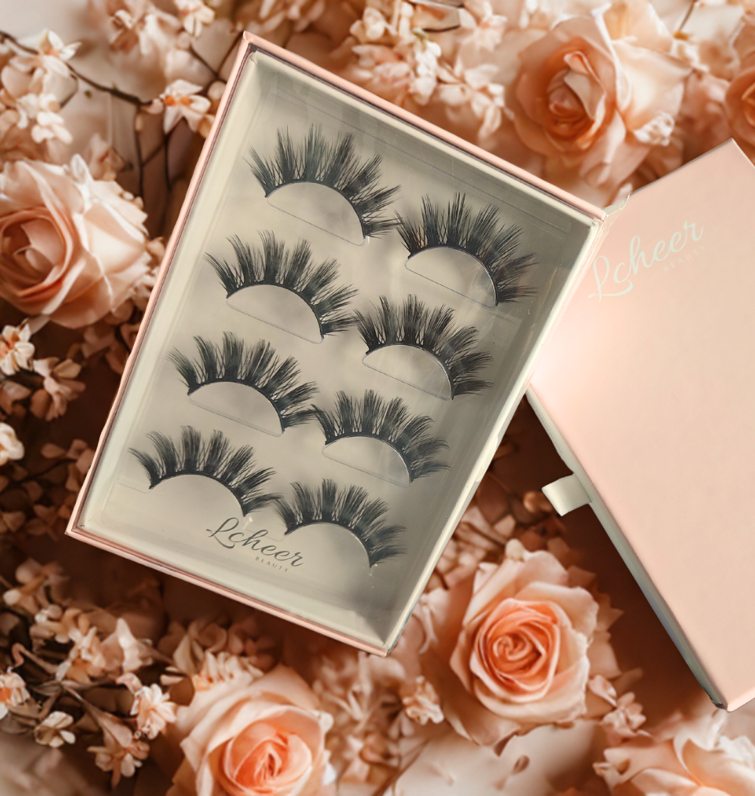 16mm false eyelashes with clear band and soft-glam wispy volume; reusable strip lashes/fake lashes comfortable for small or hooded eyes